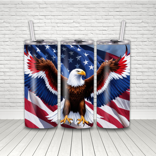 American Eagle 20 0z tumbler wrap