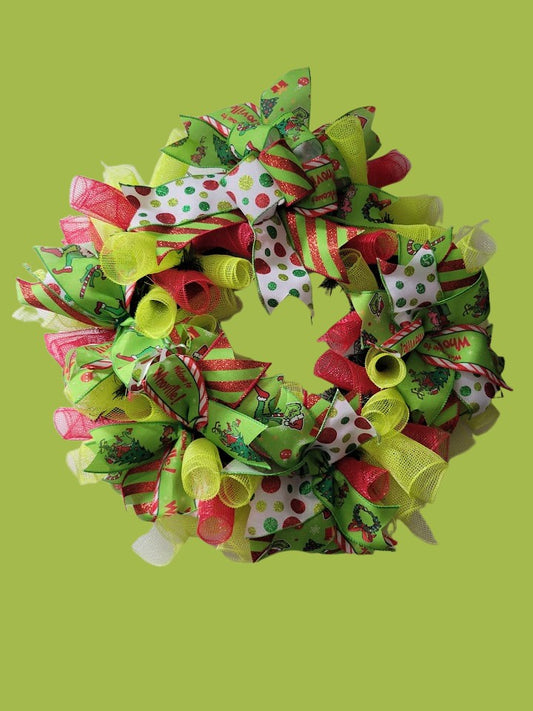 Grinch Christmas Wreath