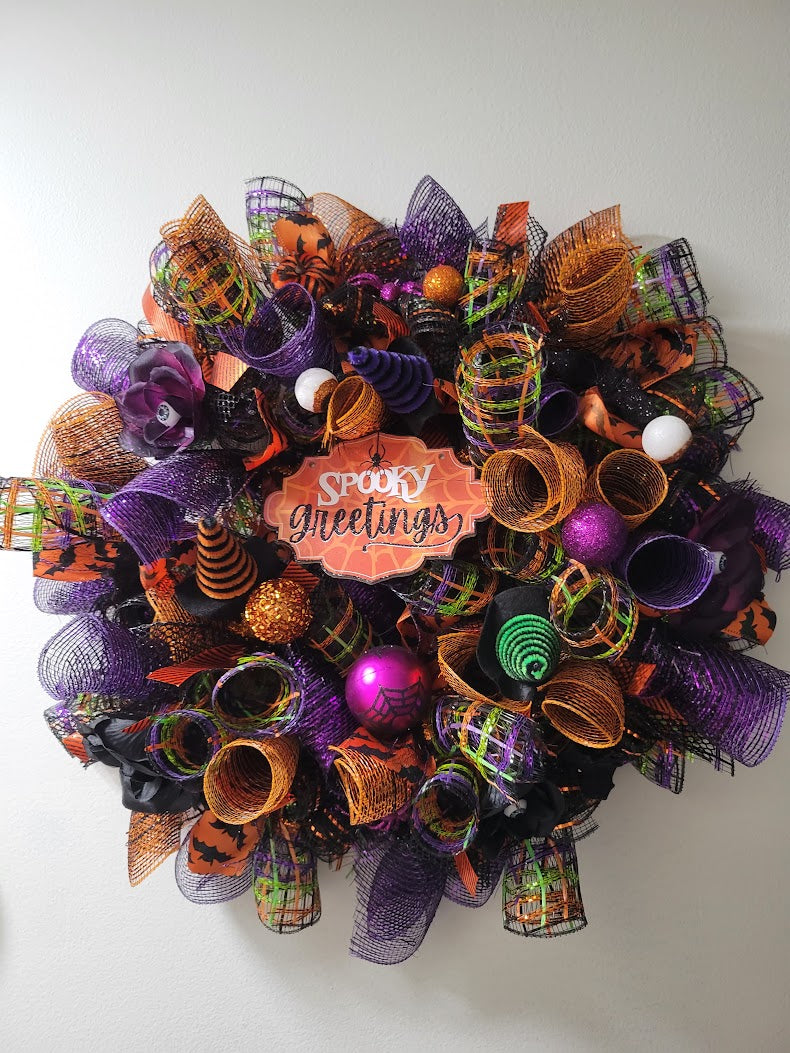 Spooky Greetings Wreath